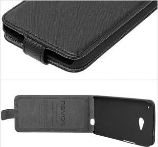Immagine prodotto Nevox RELINO Custodia per HTC One (M7) FLIP bag, nero-grigio, blister (4250686401530) (OnePlus X)