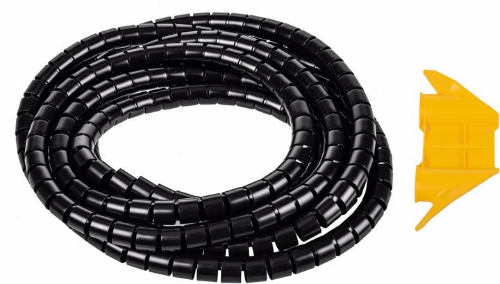 Actual product image Plica Spiro tube 5 m x 25 mm Black (Cable spiral hose, 500 cm)