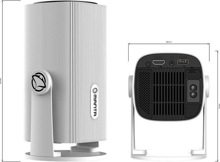 Produktbild Manta PMA202A24 MultiVision Mini Smart Projector (8K, 250 lm)