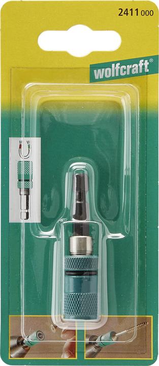 Produktbild wolfcraft wolfcraft 1 Bithalter m.Tiefanschlag+Ringmag. l=60 (60mm)