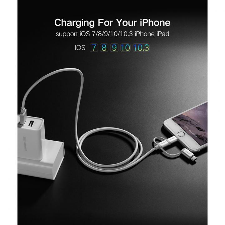 Immagine prodotto Ugreen Cavo multifunzione USB2.0-A 3-in-1 (1.50 m, USB 2.0)