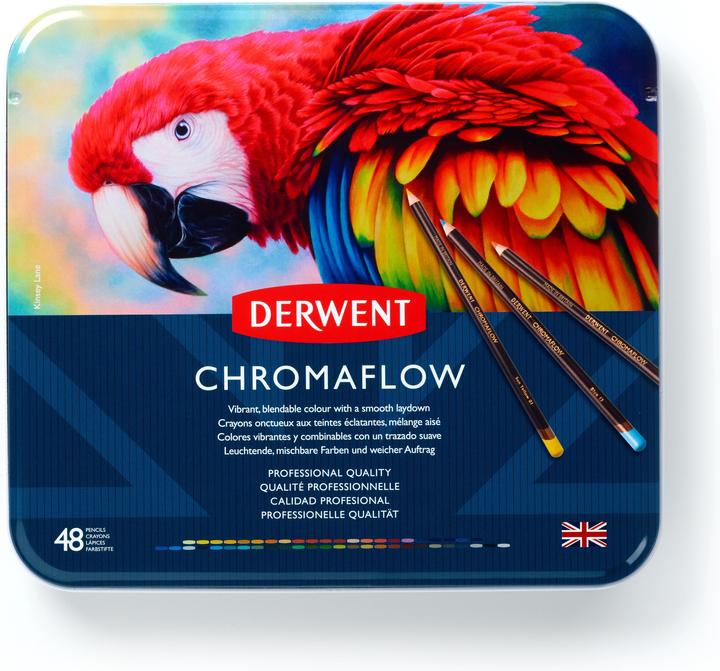 Actual product image Derwent Chromaflow coloured pencils, multicoloured, 3.5 mm, 48 pieces (Multicoloured, 48 x)