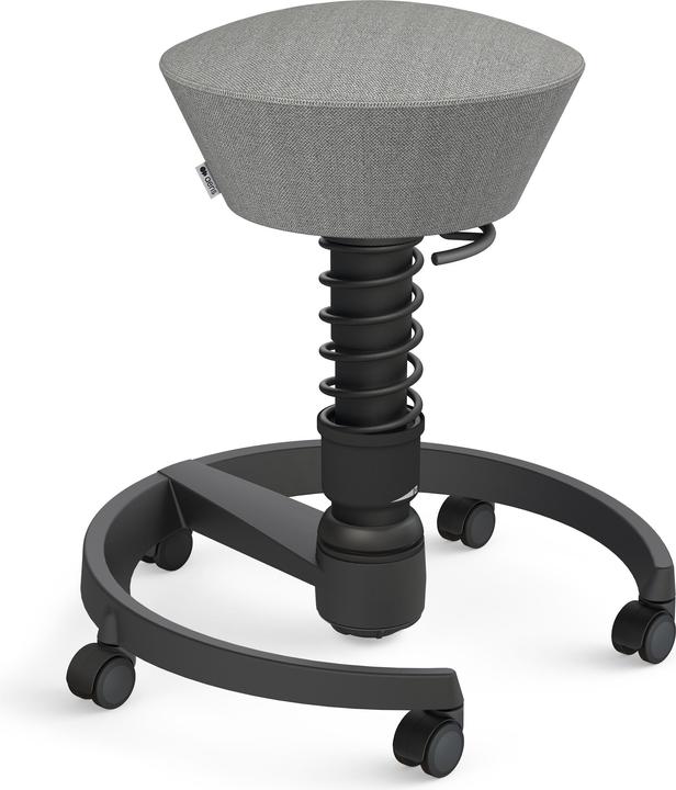 Aeris Stool Swopper 102HBSTBK black/grey, with castors