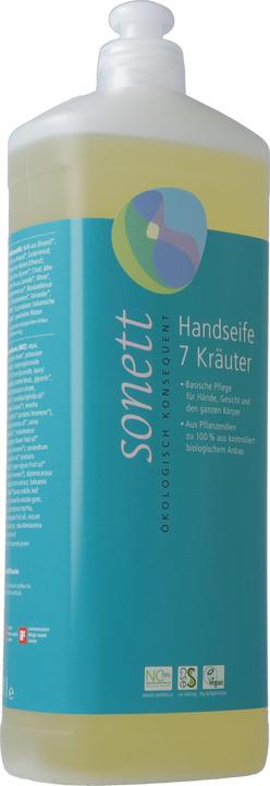 Produktbild Sonett Handseife 7 Kräuter Nachfüllflasche (Flüssigseife, 1000 ml)