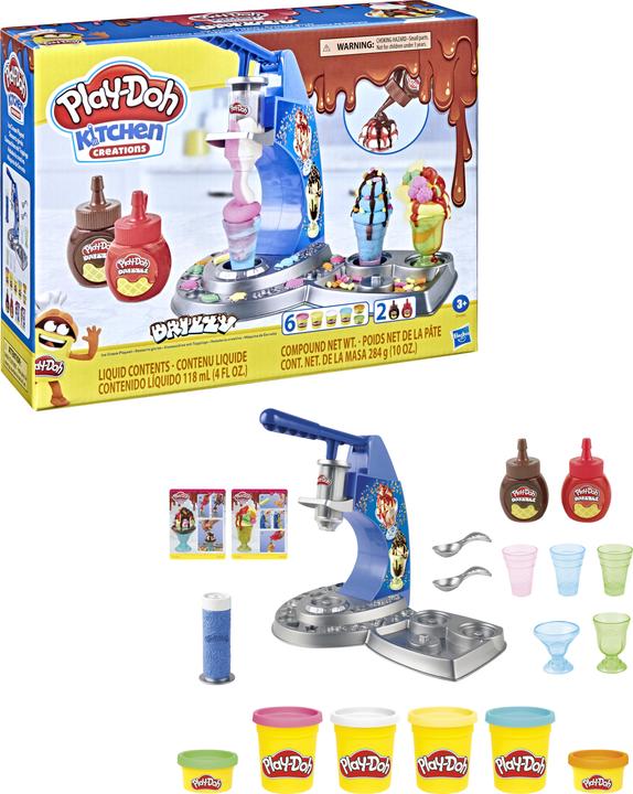 Actual product image Play-Doh Drizzy ice cream machine with toppings