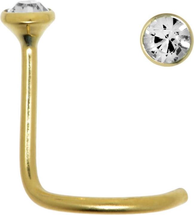 Image du produit Bijouteria Piercing nez (Or, Cristallin)
