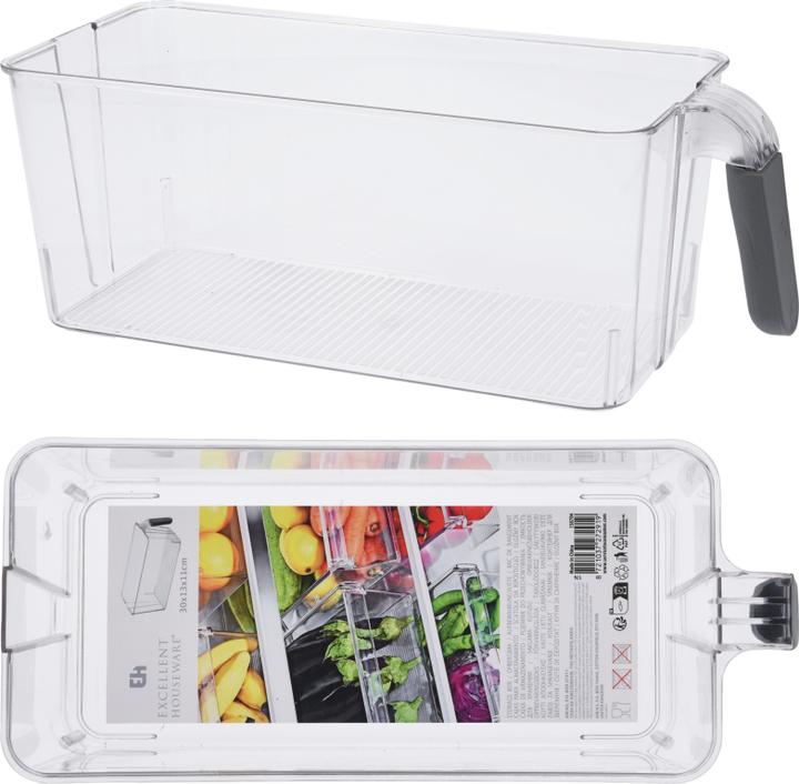 Image du produit Storage Solutions Boîte de rangement pour réfrigérateur avec poignée. 30 x 13 x 11 cm