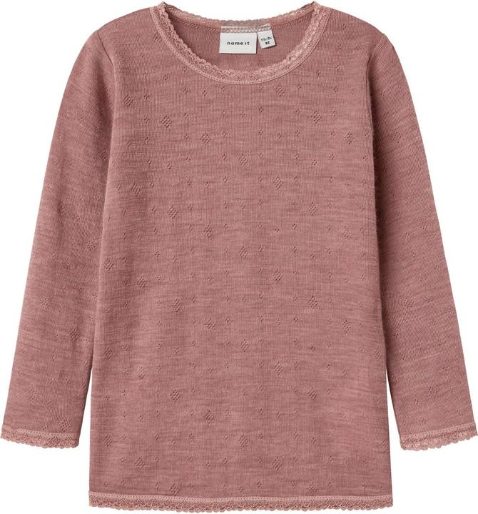 Name it Nmfwang Wool Needle Ls Top Solid Noos