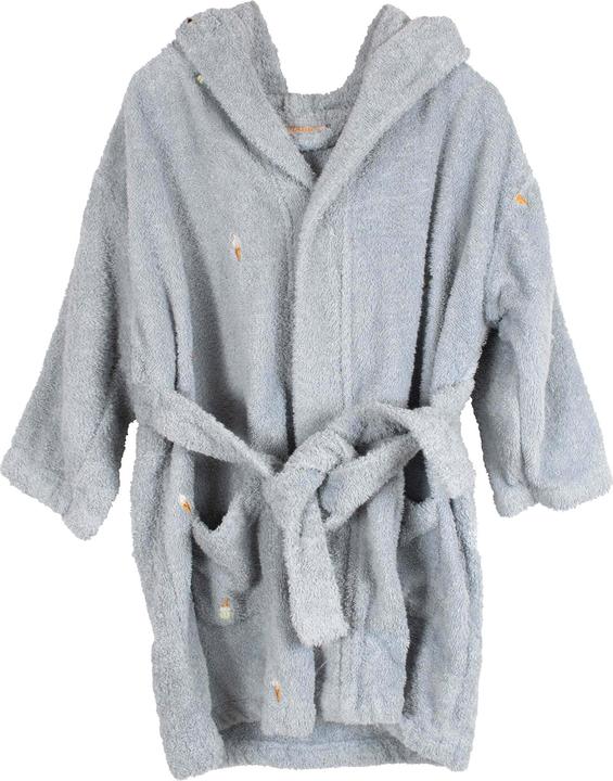 Actual product image Filibabba Embroidered bathrobe 3-4 years - Pearl Blue (98, 104)