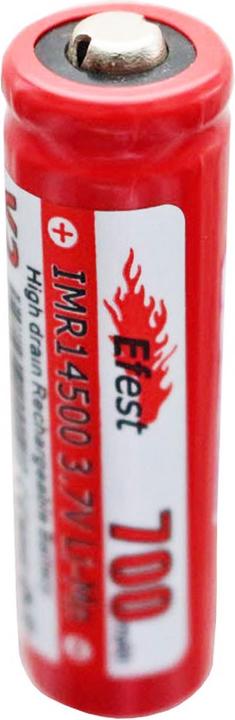 Actual product image Efest Battery IMR 14500 V2, positive pole raised (1 pcs., 14500, 700 mAh)