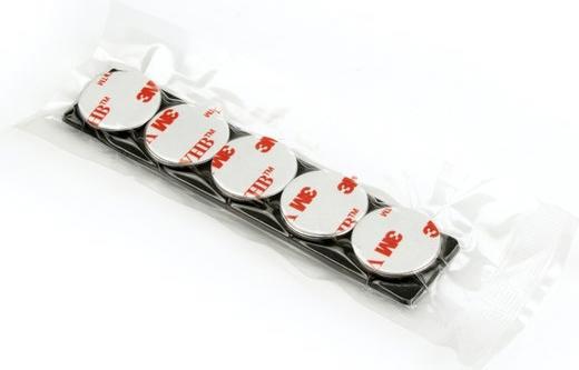 Image du produit Supermagnete Aimant de retenue 10 x 25 mm, autocollant (10 x)