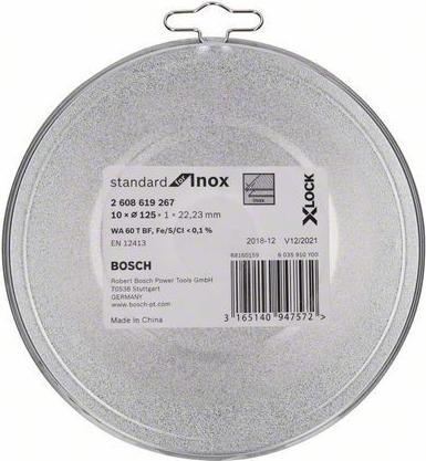 Image du produit Bosch Professional Zubehör Disque à tronçonner PRO Stainless Steel and Metal X-Lock, 125 x 1 x 22,23 mm