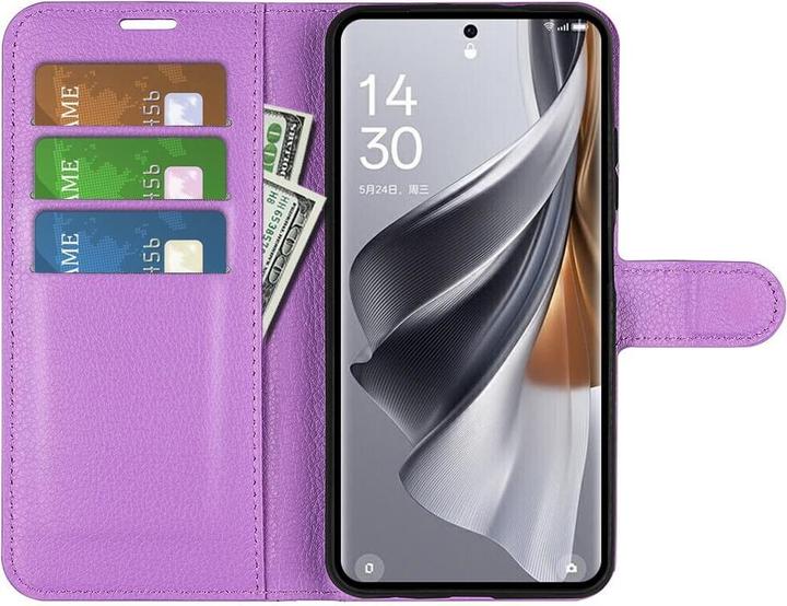 Actual product image Cover-Discount Oppo Reno10 / 10 Pro - Leather Case Cover purple (OPPO Reno 10, Oppo Reno 10 Pro)