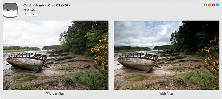 Actual product image Cokin X121 Graduated filter grey 2 (ND8) (130 mm, Neutral density filter)