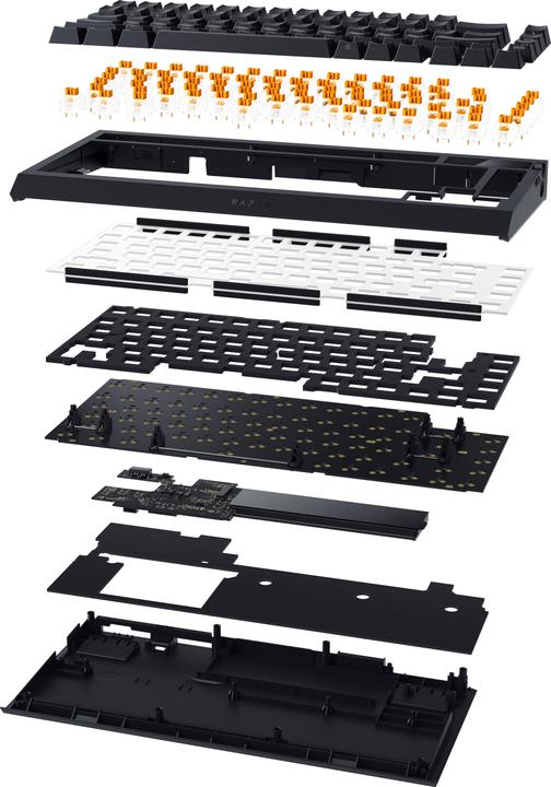 Produktbild Razer BlackWidow V4 Pro (US, Kabelgebunden, Kabellos)