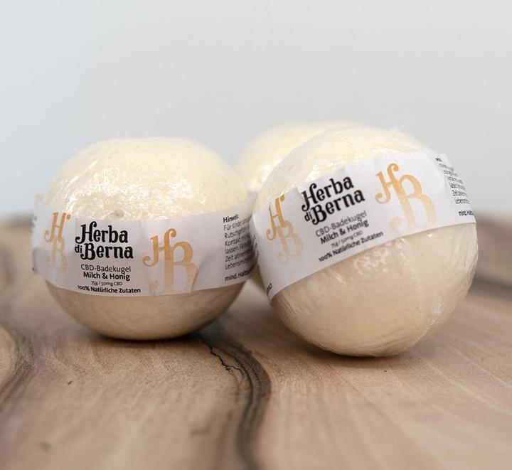 Image du produit Herba di Berna Boule de bain lait & miel (Bombe de bain)