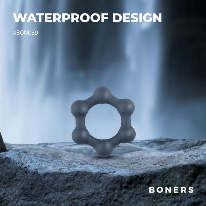 Image du produit Boners Hexagon Penisring mit Stahlkugeln (3.80 cm)