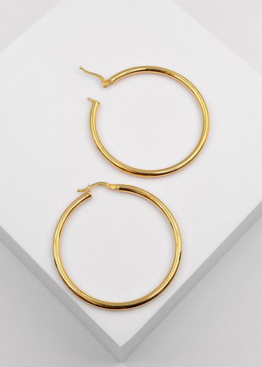 Actual product image Muau Creoles (750/18 K Yellow gold)