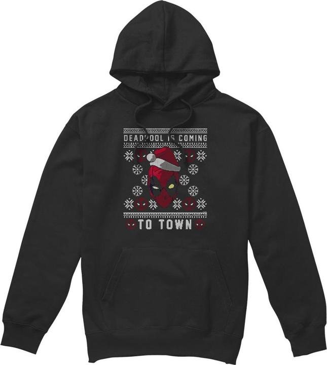 Produktbild Deadpool Coming To Town Kapuzenpullover (S)