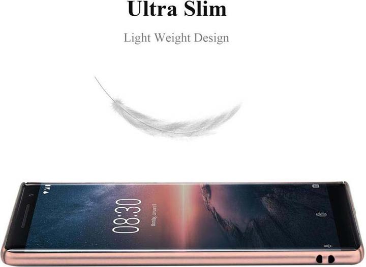 Actual product image Cadorabo Hard Cover Matt Metal Cover (Nokia 8 Sirocco)