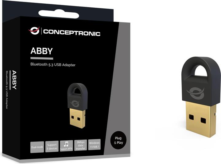 Produktbild Conceptronic Bluetooth Adapter 5.3 NanoUSB 10- 20m schwarz (Sender & Empfänger)