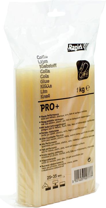 Rapid PRO+ glue sticks Ø12x190mm 1.0 kg, bag