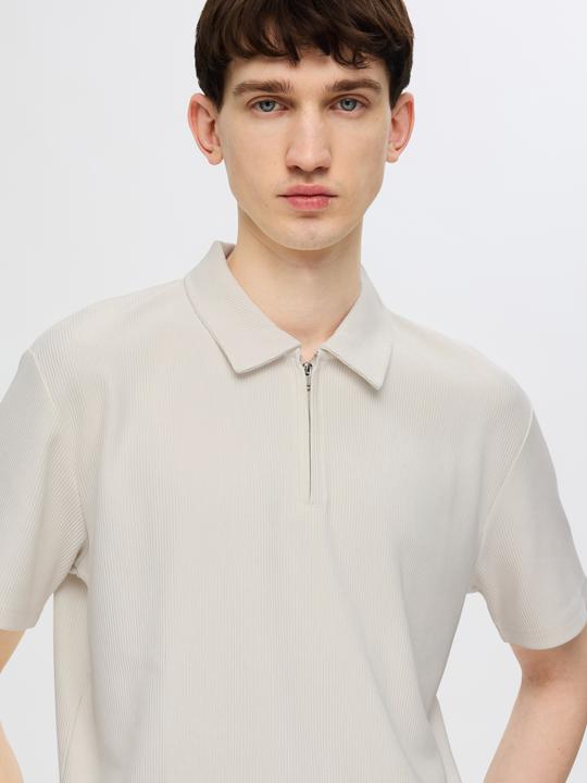 Immagine prodotto Selected Homme Polo con mezza zip a pieghe (XXL)