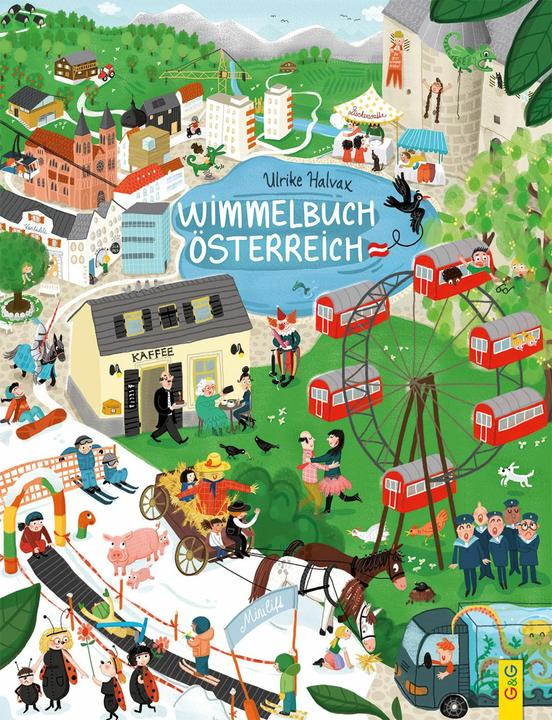 Produktbild Wimmelbuch Österreich (Deutsch, Ulrike Halvax, 2023)