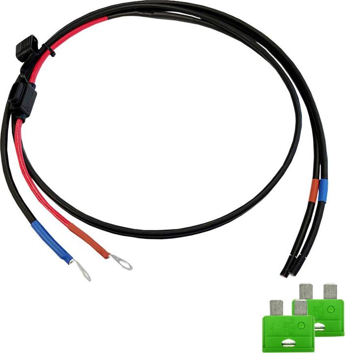 Produktbild Offgridtec 1,5m 6mm² Batteriekabel mit 30A Sicherung M8-Ringkabelschuh
