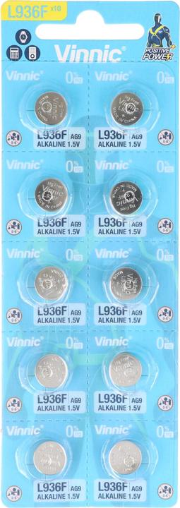 Produktbild Vinnic Positive Power (10 Stk., AG9/LR45/LR936/394, 66 mAh)