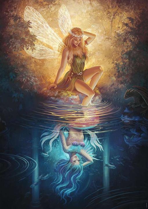 Actual product image Nathan Puzzle 1500 pieces The Reflection of the Fairy (1500 pieces)