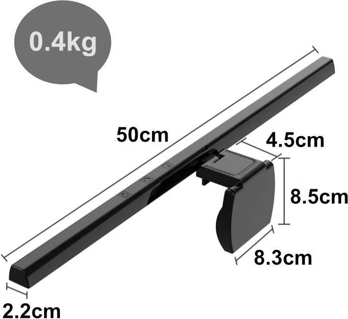 Actual product image Hermex Screenbar Monitor light Screen lighting Monitor lighting LED
