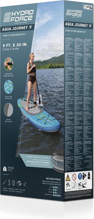Actual product image Bestway Hydro Force Aqua Journey Inflatable Stand-Up Paddleboard Set 2.74 m