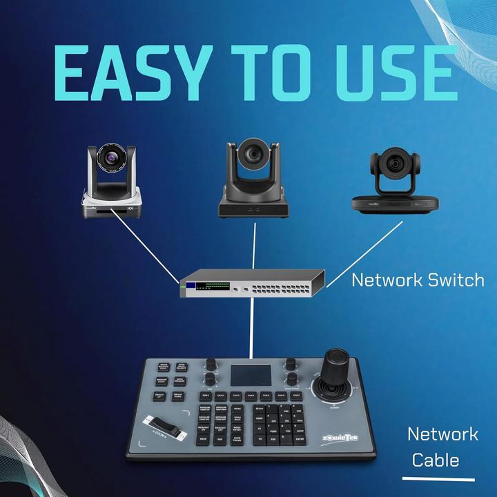 Image du produit Zowietek PTZ-IP-Kamera-Controller mit 4D-Joystick