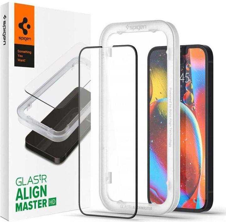Spigen Alm Glass (1 Stück, Apple iPhone 13, Apple iPhone 13 Pro)