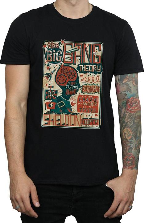 Immagine prodotto Big Bang Theory Maglietta Infographic Poster Uomo (M)