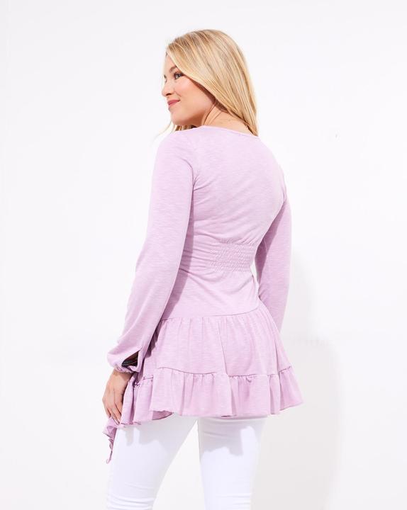 Actual product image Joe Browns Frilly Embroidered V-Neck Tunic (42)