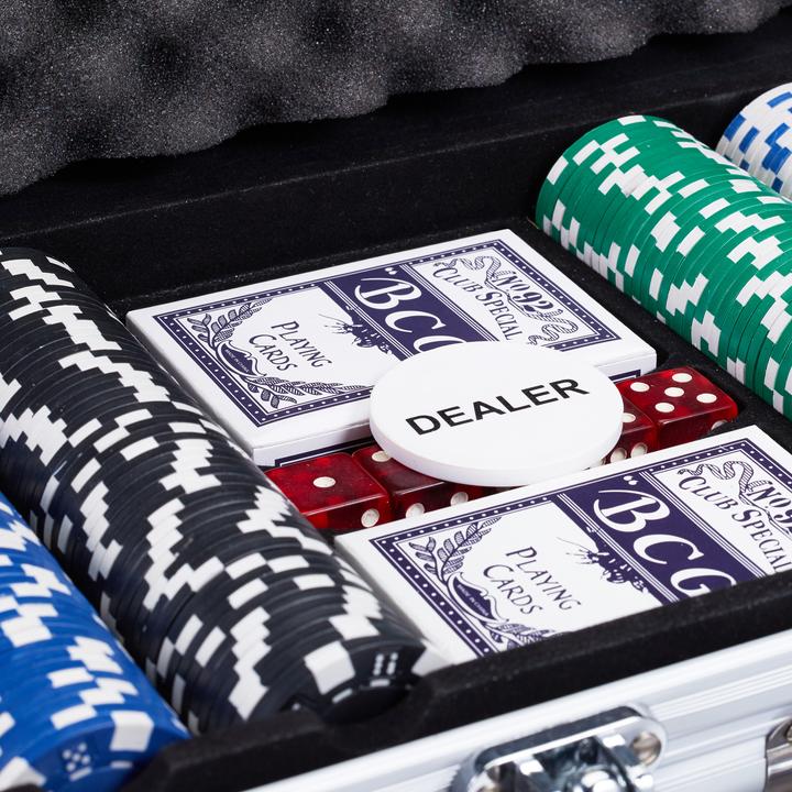 Immagine prodotto Relaxdays Poker set con valigietta & 300 chips (Multilingue)