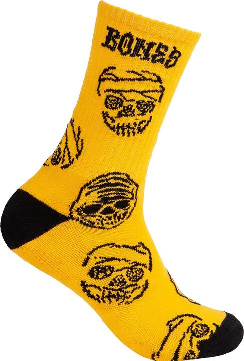 Bones Wheels Black & Gold Socks (One Size)