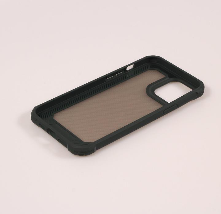 Actual product image PhoneLook Military Elite compact cover with semi-transparent carbon backing (Apple iPhone 14 Pro)