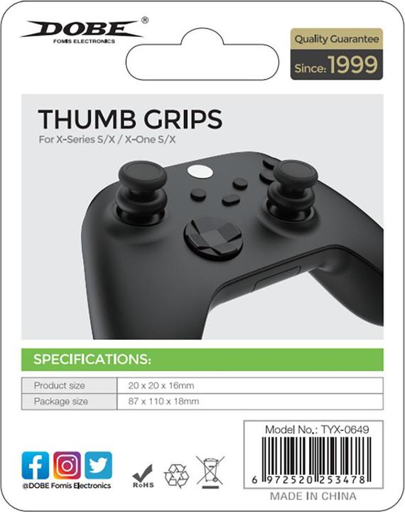 Produktbild Dobe pad for XBOX controller stick black (TYX-0649) (Xbox Series S, Xbox One S)
