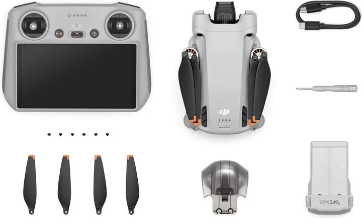 Actual product image DJI Mini 3 Pro with RC Controller (34 min, 249 g, 48 Mpx)