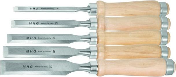 Produktbild MHG Stechbeitel-Satz mit Holzheft, Anzahl Beitel: 5