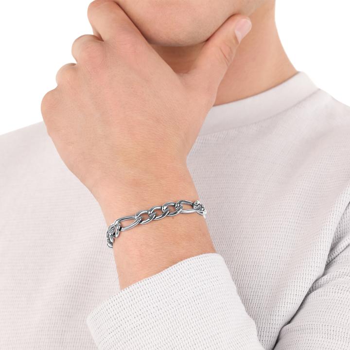 Immagine prodotto S.Oliver Gioielli da braccio per uomo, acciaio inossidabile (22 cm, Acciaio inossidabile)