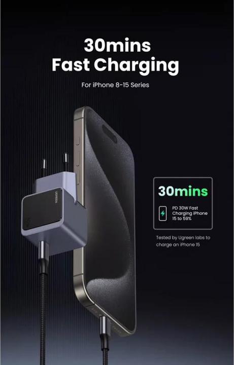 Produktbild Ugreen Nexode S 30w Pd Gan Tech Charger (30 W)
