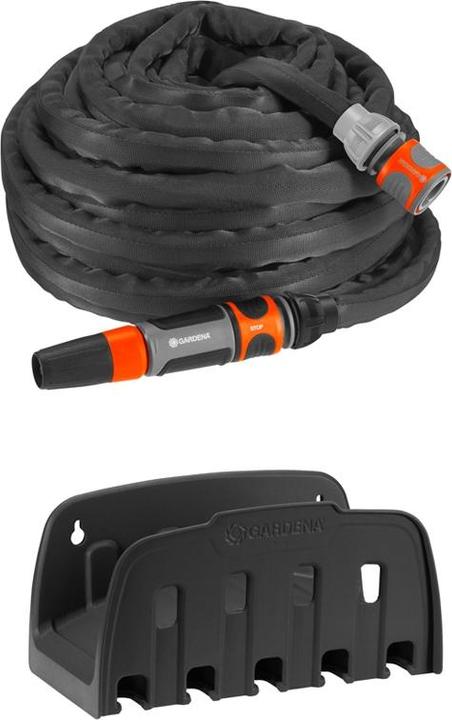 Produktbild Gardena Textilschlauch Liano 15m mit Wandschlauchhalter (15 m, 13 mm)