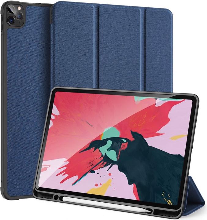 Dux Ducis iPad Pro 12.9 2020 - Domo Tri-fold Smart Case dunkelblau (iPad Pro 12.9 2020 (4. Gen))