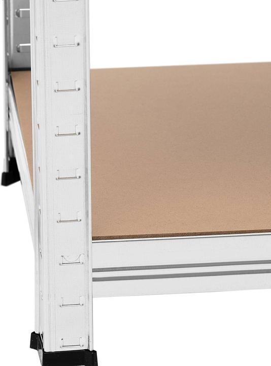 Actual product image MSW Schwerlastregal Metallregal Kellerregal 80x40x160 cm für 4x80 kg grau 2 Stk.