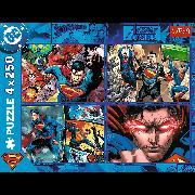 Actual product image Trefl Puzzle 4 x 250 - Superman (250 pieces)