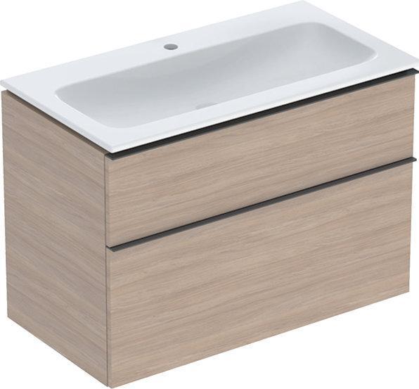 Produktbild Geberit iCon Set Möbelwaschtisch mit Unterschrank, 2 Schubladen, 90x63x48 cm, 502337